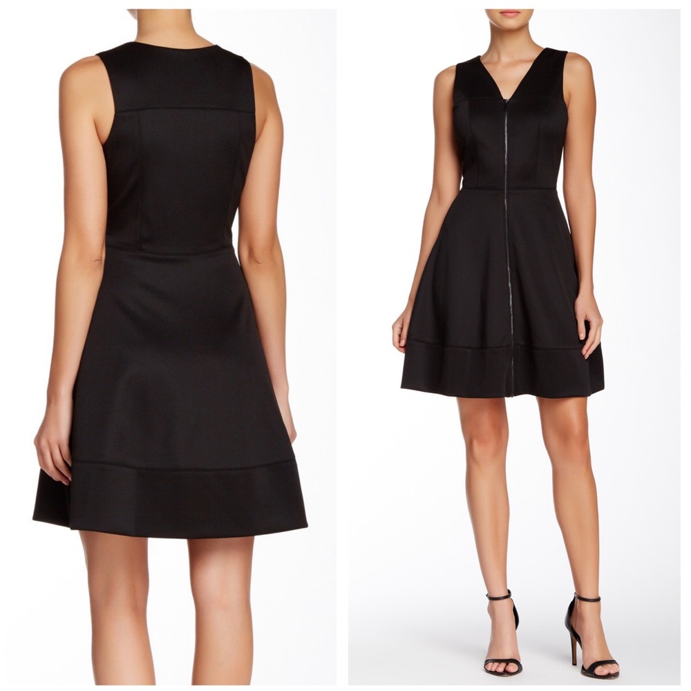 NWOT VINCE CAMUTO Zip Fit & Flare Dress - Picture 1 of 8